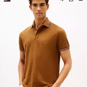 Tommy Hilfiger Men's Tan Polo Shirt
